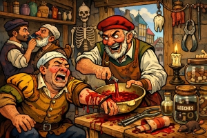 Bartskjærerfatet - et symbol fra en tid da frisøren også var kirurg