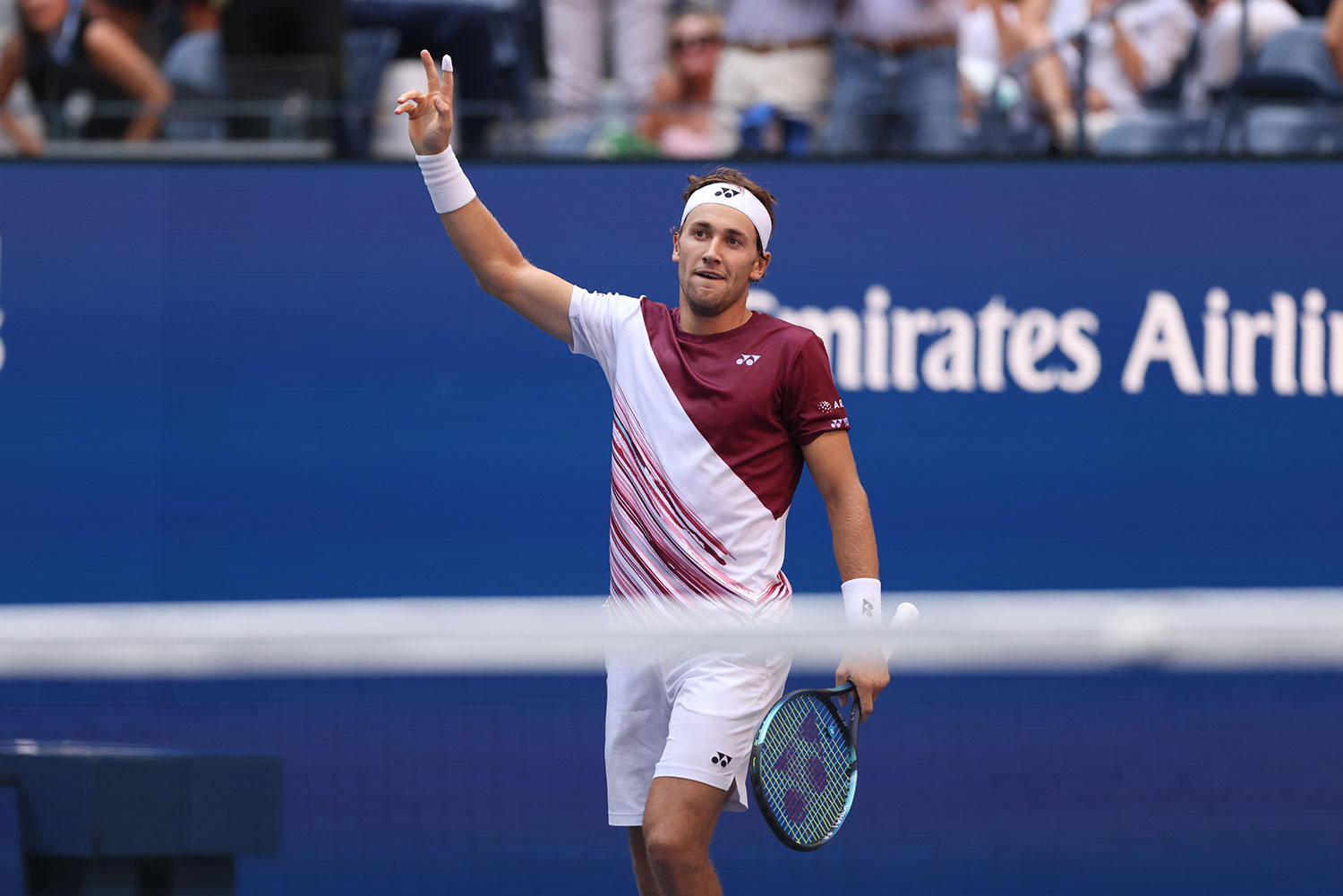 Casper Ruud sikret sin andre Grand-Slam-finale da han slo russeren Karen Khatsjanov i US Open i Tennis i New York fredag.