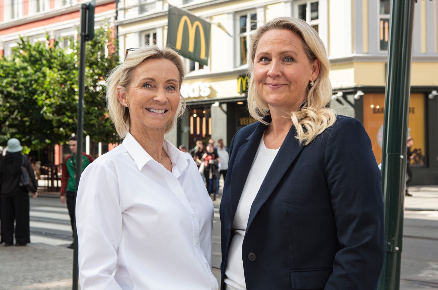 Liv Siri Hattrem Silseth, etableringssjef og Ann Helen Våge, direktør for McDonald’s i Norge McDonald&#039;s Norge