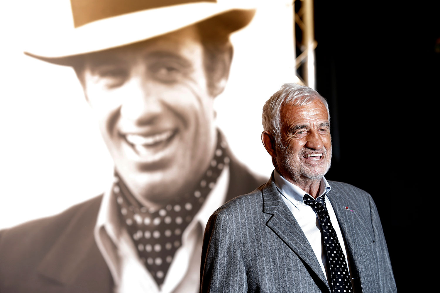 Jean-Paul Belmondo i oktober 2013 under åpningen av en filmfestival i Lyon. 