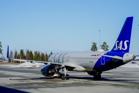 SAS-fly av typen Airbus A320neo er satt på bakken på grunn av tekniske inspeksjoner. 