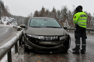 Bil snurret rundt