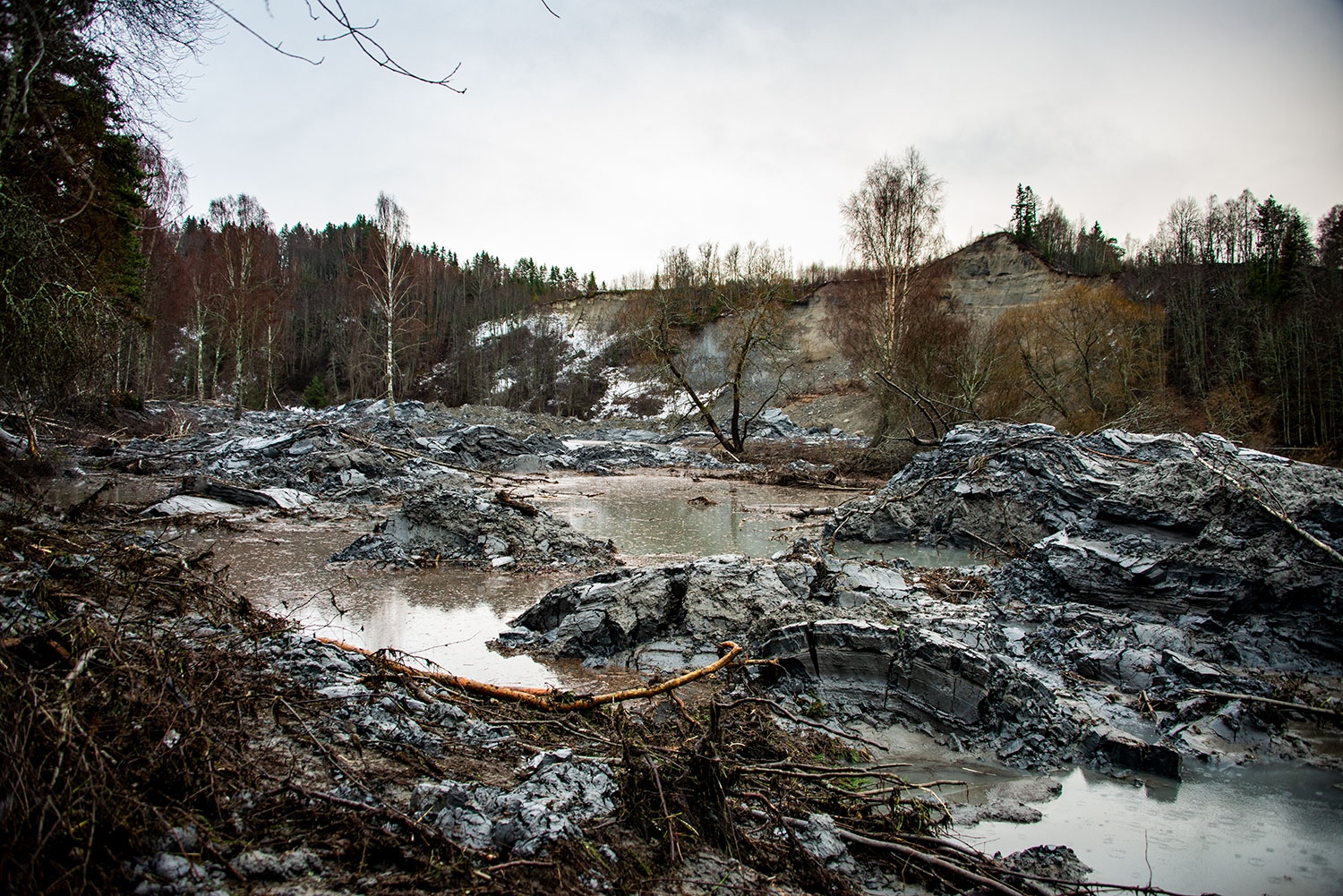 I slutten av november raste det i Vesternmarka