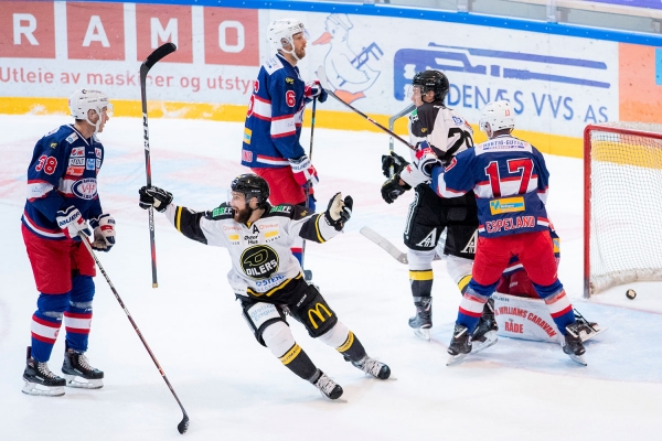 Jacob Lagacé jubler for scoring mot Vålerenga i Stavangers 3-1-seier tirsdag.